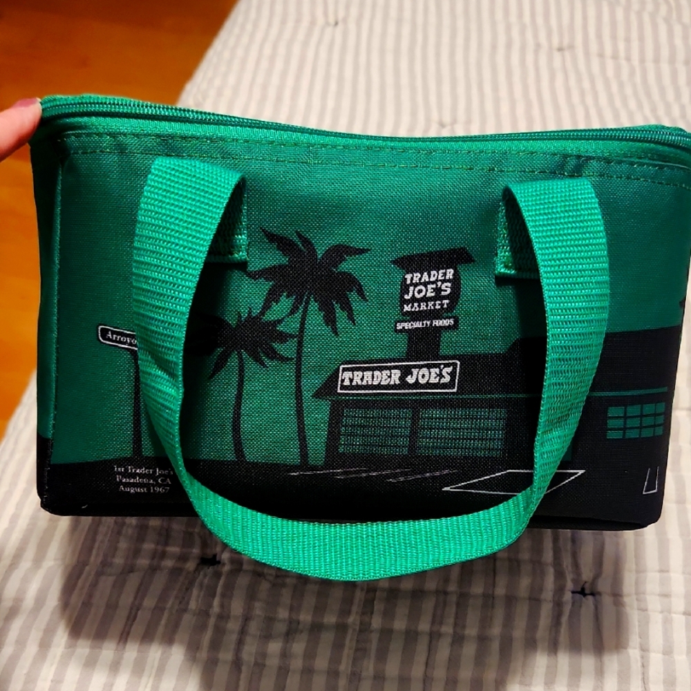 Trader Joe's Green Mini Insulated Tote Bag